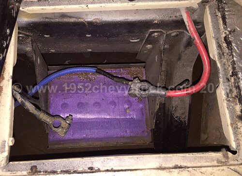 1952 Chevy truck battery box.