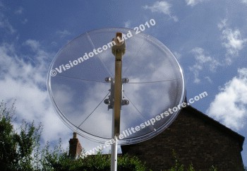 85cm transparent dish