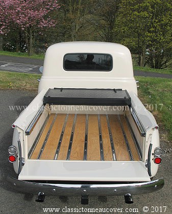 Hard tonneau cover for the 1947-53 Chevy truck.